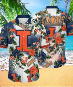 NCAA Illinois Fighting Illini Hawaiian Shirt Aloha Forest Gift For Best Friend