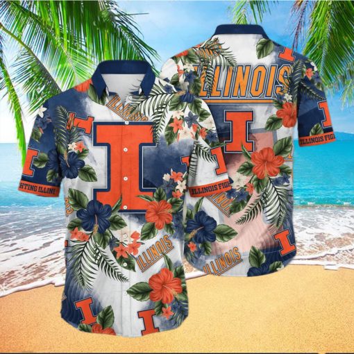 NCAA Illinois Fighting Illini Hawaiian Shirt Aloha Forest Gift For Best Friend