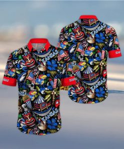 NCAA Kansas Jayhawks Flower Hawaii Shirt Summer Vibes For FootBall Fans