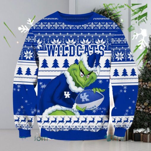 NCAA Kentucky Wildcats Grinch AOP Ugly Christmas Sweater Christmas Gift For Men And Women