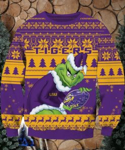 NCAA LSU Tigers Grinch Ugly Christmas Sweater Trending Sweater For 2023 Christmas Holidays