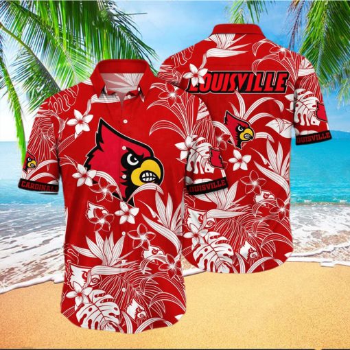 NCAA Louisville Cardinals Hawaiian Shirt Gift For Beach Trip