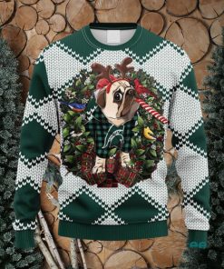 NCAA Michigan State Spartans Pub Dog Christmas Ugly 3D Knitted Sweater For Men And Women Gift Ugly Christmas