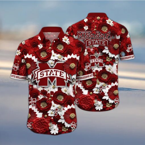 NCAA Mississippi State Bulldogs Hawaiian Shirt Beach Gift For Cool Dad