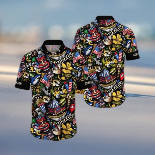 NCAA Missouri Tigers Flower Hawaii Shirt Summer Vibes For FootBall Fans