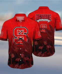 NCAA NC State Wolfpack Hawaiian Shirt Tropical Flora And Fauna Gift For Dad