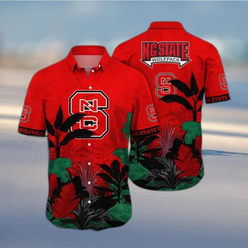 NCAA NC State Wolfpack Hawaiian Shirt Tropical Forest Gift For Summer Lovers