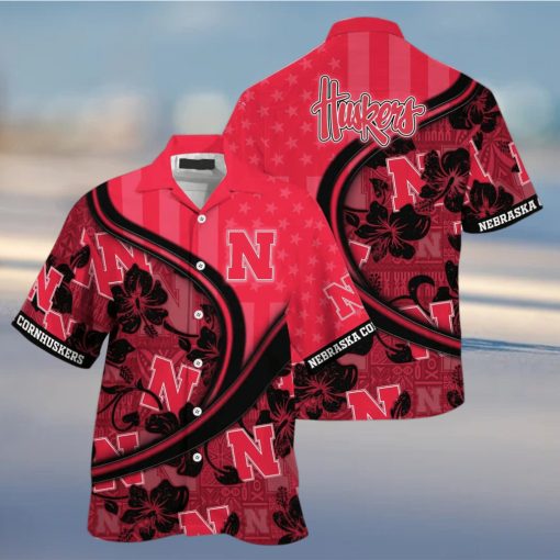 NCAA Nebraska Cornhuskers Hawaiian Shirt Custom Name Beach Gift For Him