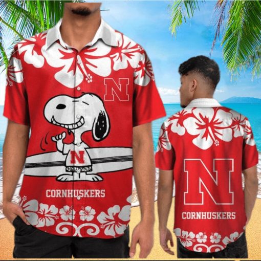 NCAA Nebraska Cornhuskers Snoopy Hawaiian Shirt