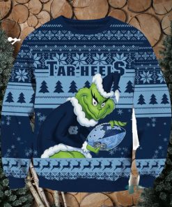 NCAA North Carolina Tar Heels Grinch AOP Ugly Christmas Sweater Christmas Gift For Men And Women