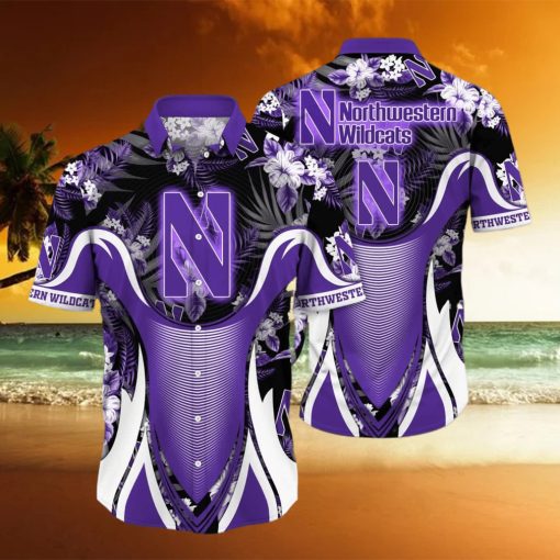 NCAA Northwestern Wildcats Hawaiian Shirt Gift For Beach Trip