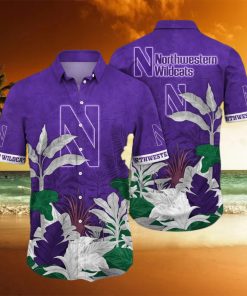 NCAA Northwestern Wildcats Hawaiian Shirt Gift For Beach Vacation