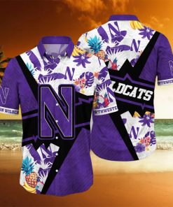 NCAA Northwestern Wildcats Hawaiian Shirt Summer Beach Gift