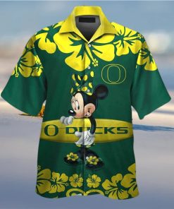 NCAA Oregon Ducks And Minnie Mouse Hawaiian Shirt