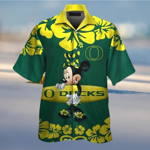 NCAA Oregon Ducks And Minnie Mouse Hawaiian Shirt