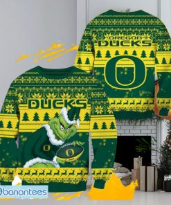 NCAA Oregon Ducks Grinch Christmas Ugly Sweater