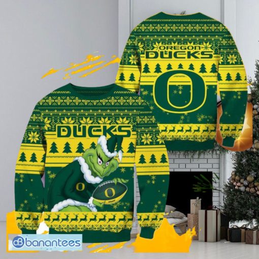 NCAA Oregon Ducks Grinch Christmas Ugly Sweater