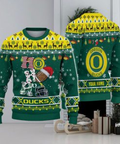 NCAA Oregon Ducks HO HO HO Custom Ugly Christmas Sweater