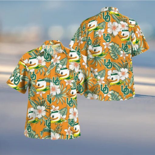 NCAA Oregon Ducks Hawaiian Shirt Summer Aloha Beach Gift For Friend hawaiianshirt