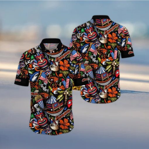 NCAA Oregon State Beavers Flower Hawaii Shirt Summer Vibes For FootBall Fans