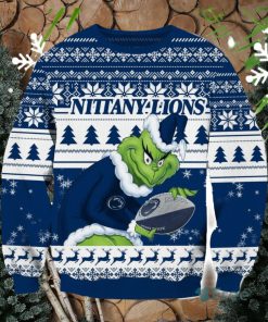 NCAA Penn State Nittany Lions Logo Grinch AOP Ugly Christmas Sweater Christmas Gift For Men And Women