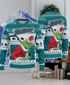 NCAA San Jose Sharks Football Fans Sweater Grinch Ugly Sweater Christmas Xmas Gift