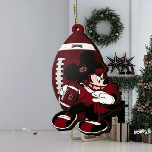 NCAA South Carolina Gamecocks Mickey Mouse Christmas Ornament 2023 Christmas Tree Decorations