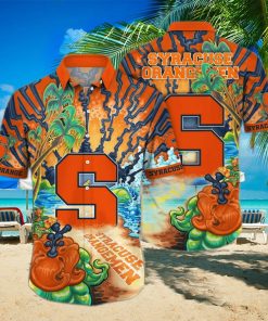 NCAA Syracuse Orange Hawaiian Shirt Birthday Gift For Beach Lovers