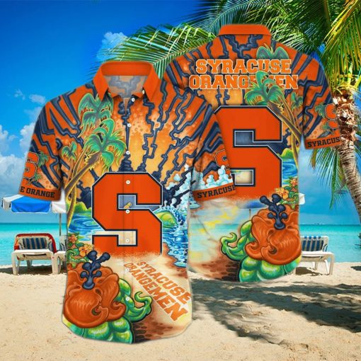 NCAA Syracuse Orange Hawaiian Shirt Birthday Gift For Beach Lovers