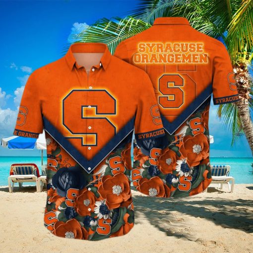 NCAA Syracuse Orange Hawaiian Shirt Gift For Beach Lovers