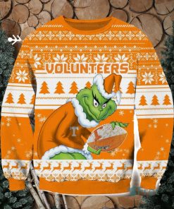 NCAA Tennessee Volunteers Grinch AOP Ugly Christmas Sweater Christmas Gift For Men And Women