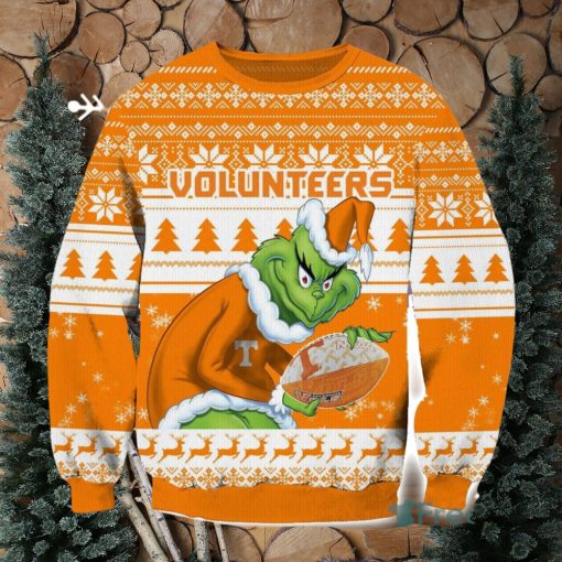 NCAA Tennessee Volunteers Grinch AOP Ugly Christmas Sweater Christmas Gift For Men And Women