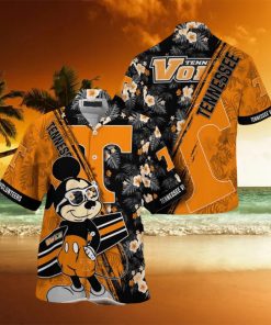 NCAA Tennessee Volunteers Hawaiian Shirt Mickey And Floral Pattern