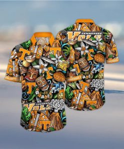 NCAA Tennessee Volunteers Tiki Hippie Hawaiian Shirt The Perfect Summer Vibe For FootBall Fans