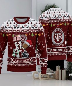 NCAA Texas A&M Aggies HO HO HO Custom Ugly Christmas Sweater