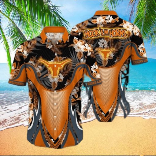 NCAA Texas Longhorns Hawaiian Shirt Aloha Shirt Gift For Beach Vacation