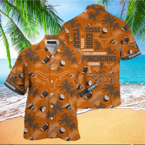 NCAA Texas Longhorns Hawaiian Shirt Aloha Shirt Gift For Football Fans