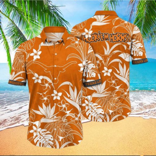 NCAA Texas Longhorns Hawaiian Shirt Aloha Shirt Summer