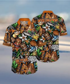 NCAA Texas Longhorns Tiki Hippie Hawaiian Shirt The Perfect Summer Vibe For FootBall Fans