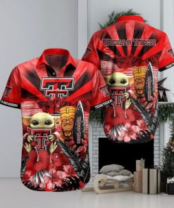 NCAA Texas Tech Red Raiders Baby Yoda Hawaiian Shirt