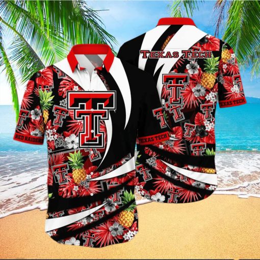 NCAA Texas Tech Red Raiders Hawaiian Shirt Pineapple Pattern Summer Vacation Gift