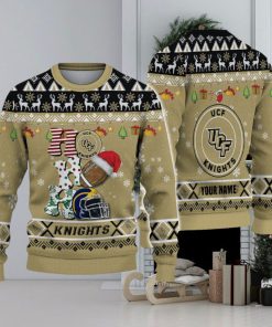 NCAA UCF Knights HO HO HO Ugly Christmas Sweater