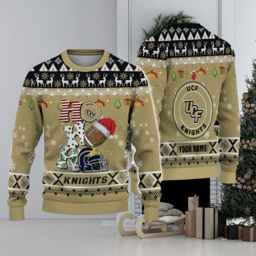 NCAA UCF Knights HO HO HO Ugly Christmas Sweater