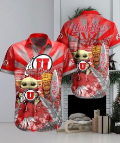 NCAA Utah Utes Baby Yoda Hawaiian Shirt