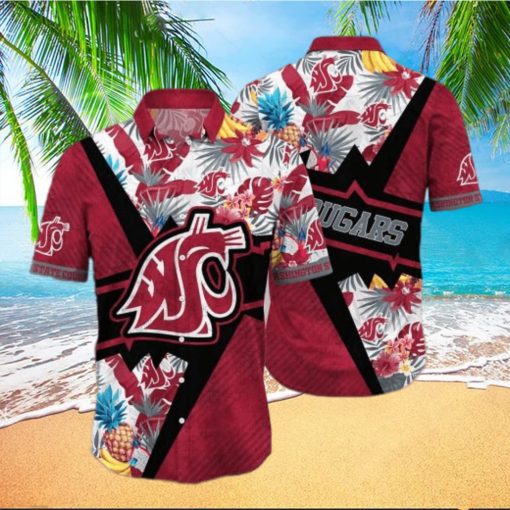 NCAA Washington State Cougars Hawaiian Shirt Aloha Shirt Best Beach