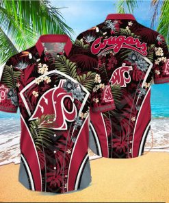 NCAA Washington State Cougars Hawaiian Shirt Aloha Shirt Gift For Beach Lovers