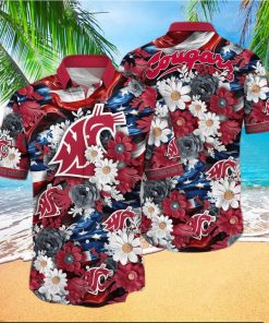 NCAA Washington State Cougars Hawaiian Shirt Aloha Shirt Independence Day