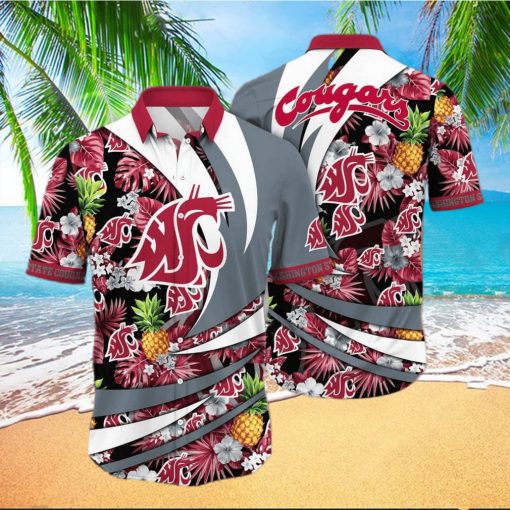 NCAA Washington State Cougars Hawaiian Shirt Aloha Shirt Summer Aloha