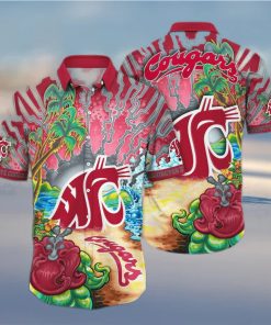 NCAA Washington State Cougars Hawaiian Shirt Gift For Beach Trip