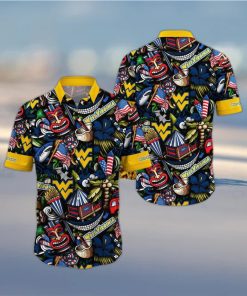 NCAA West Virginia Mountaineers Flower Hawaii Shirt Summer Vibes For FootBall Fans